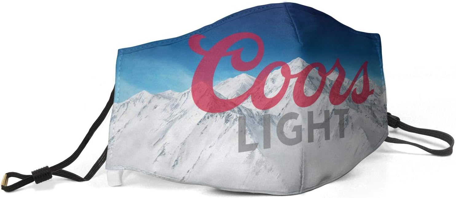 Unisex Coors-light-logo- Dust Face Mask Adjustable Earloop Face Mask Reusable Outdoor Mask
