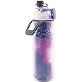 O2COOL Mist 'N Sip Misting Water Bottle 2-in-1 Mist And Sip Function With No Leak Pull Top Spout Reusable Sports Water Bottle - 20 oz (Celestial Purple)