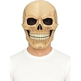 EraSpooky Realistic Skull Mask for Halloween Skeleton Mask Full Head Horror Prop