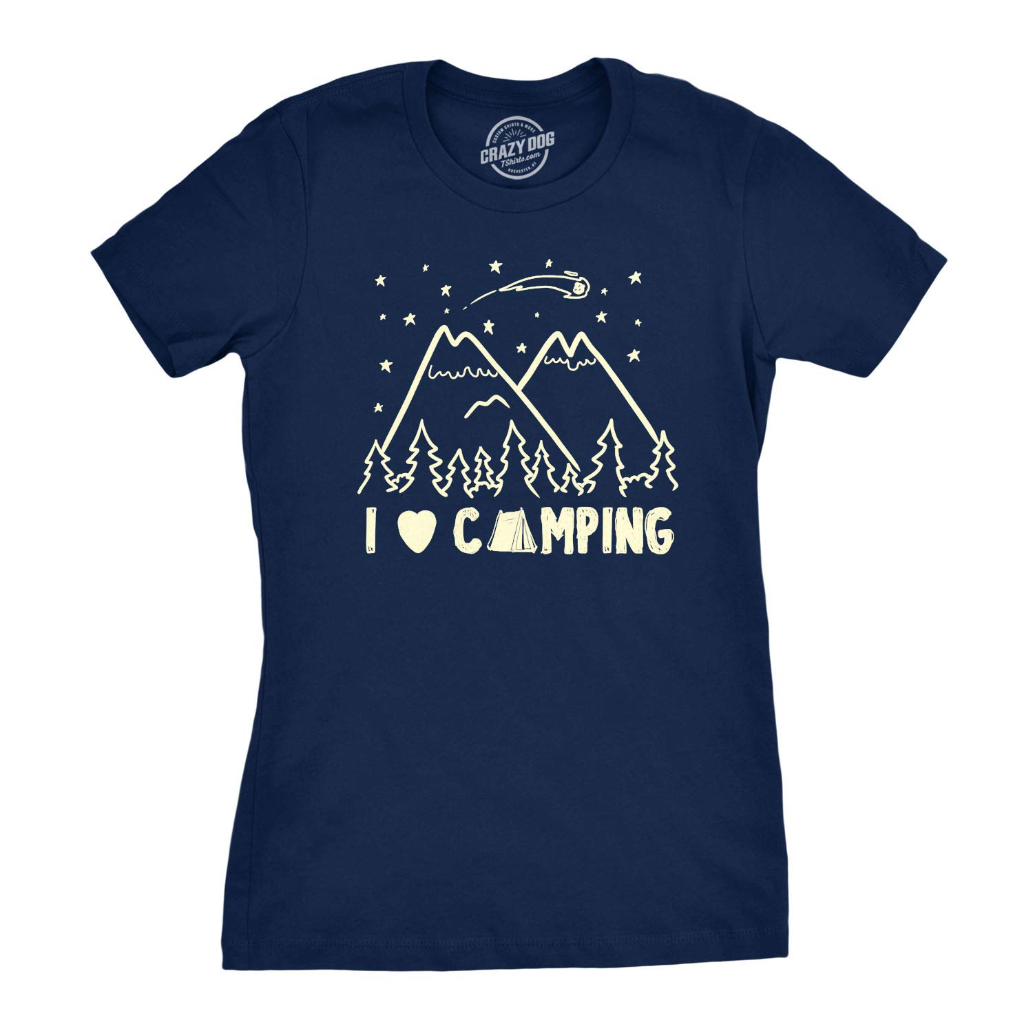  I Love Camping Cool Summer Outdoor Hiking Graphic Tee For Shirts