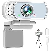 XPCAM USB C Webcam 1080p Computer Camera with Mic, Pro Streaming Web Camera for Mac Desktop Laptop, USB Web Cam Cover and Stand for PC Meeting Twitch Zoom