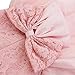 FEESHOW Baby Girls Bowknot Lace Flower Dress Wedding Baptism Christening Gown Pageant Birthday Tutu Dress Pink 3-6 Months
