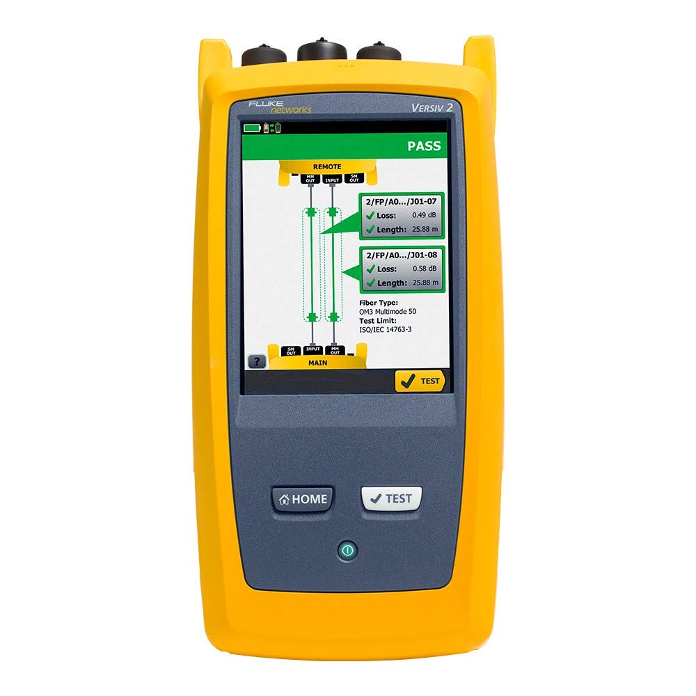Fluke Networks CertiFiber Pro QUAD Optical Loss Test Set (OLTS) for Fiber Optics Certification and I
