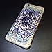 iPhone 6 Case, DECO FAIRY® Protective Case Bumper[Scratch-Resistant] [Perfect Fit] Ultra Slim Translucent Silicone Clear Case Gel Cover for Apple iPhone 6 (Turquoise Blue Mandala Painting)