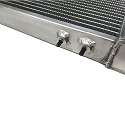 HCHCSPEED 2 Rows Universal Aluminum Radiator Air to