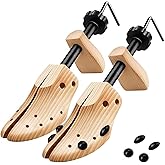 vbc Pair of Wooden Shoe Stretcher,Adjustable Shoe Trees for Men and Women Wood Shoe Shaper Expander Stretch Length & Width for Woman's Size 8 to 13 (Large)
