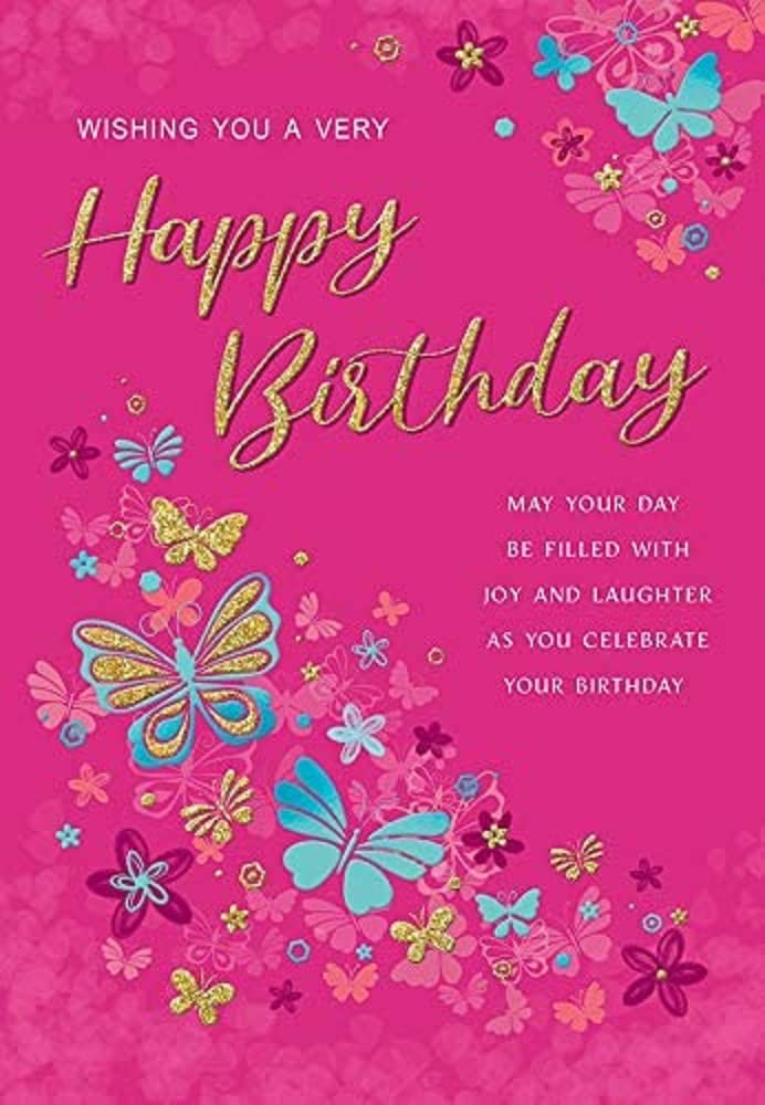 Piccadilly Greetings Modern Open Female Birthday Card - 9 x 6 inches - Regal Publishing