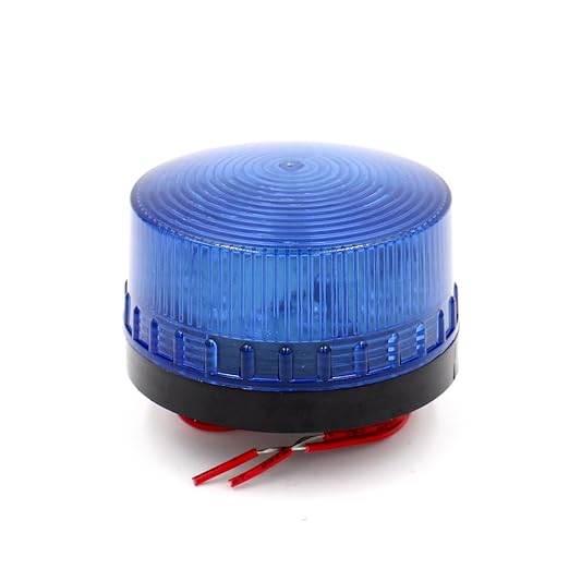 Baomain Industrial Signal Round Blue Warning Light Strobe Warning lamp LED3071 DC 24V 3W