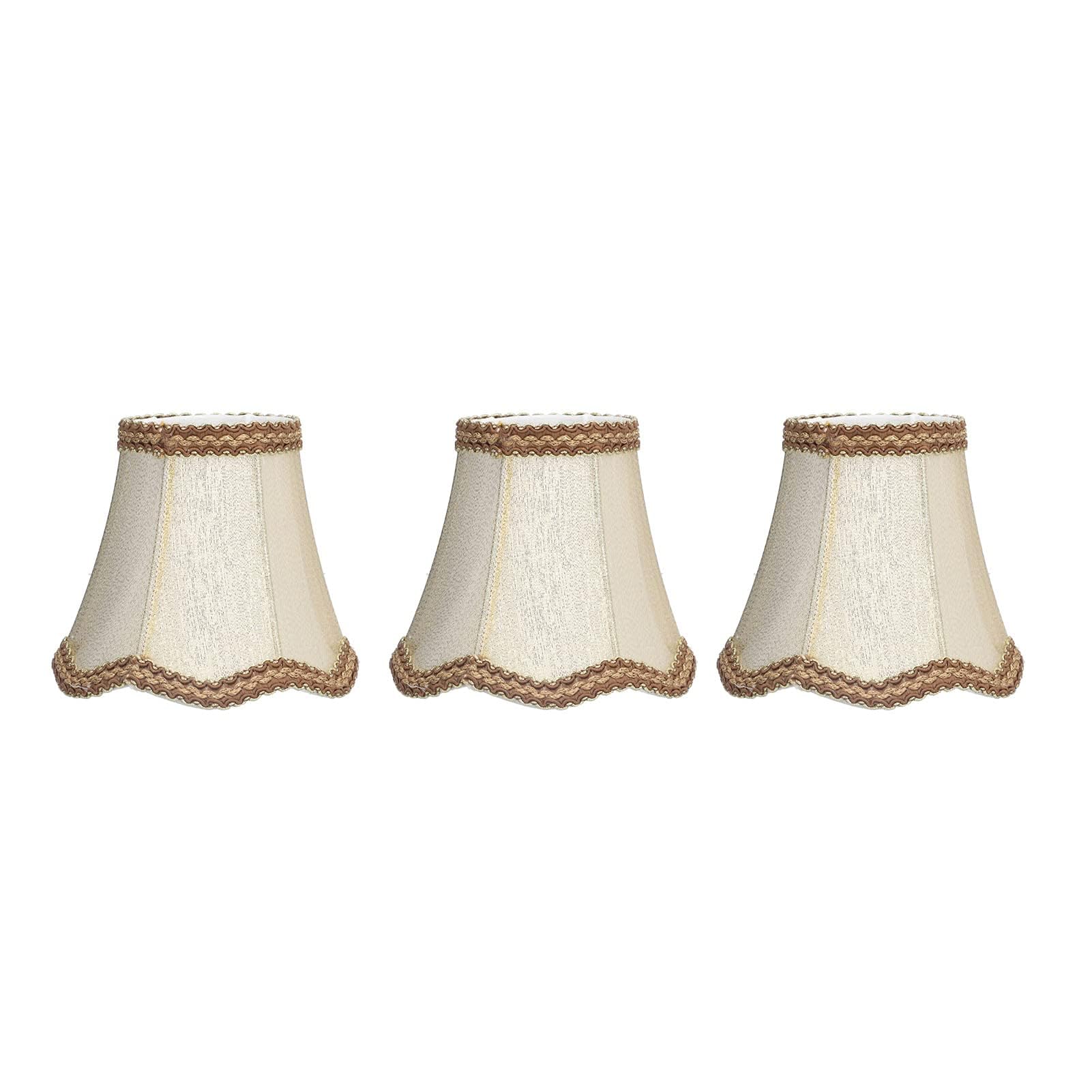 Retro Palace Pendant Light Shade 3Pcs Lampshade for Table Lamps Fabric Vintage Tapered Lampshade Fabric Drum Clip On Upright Candle Chandelier Drop Light Shade