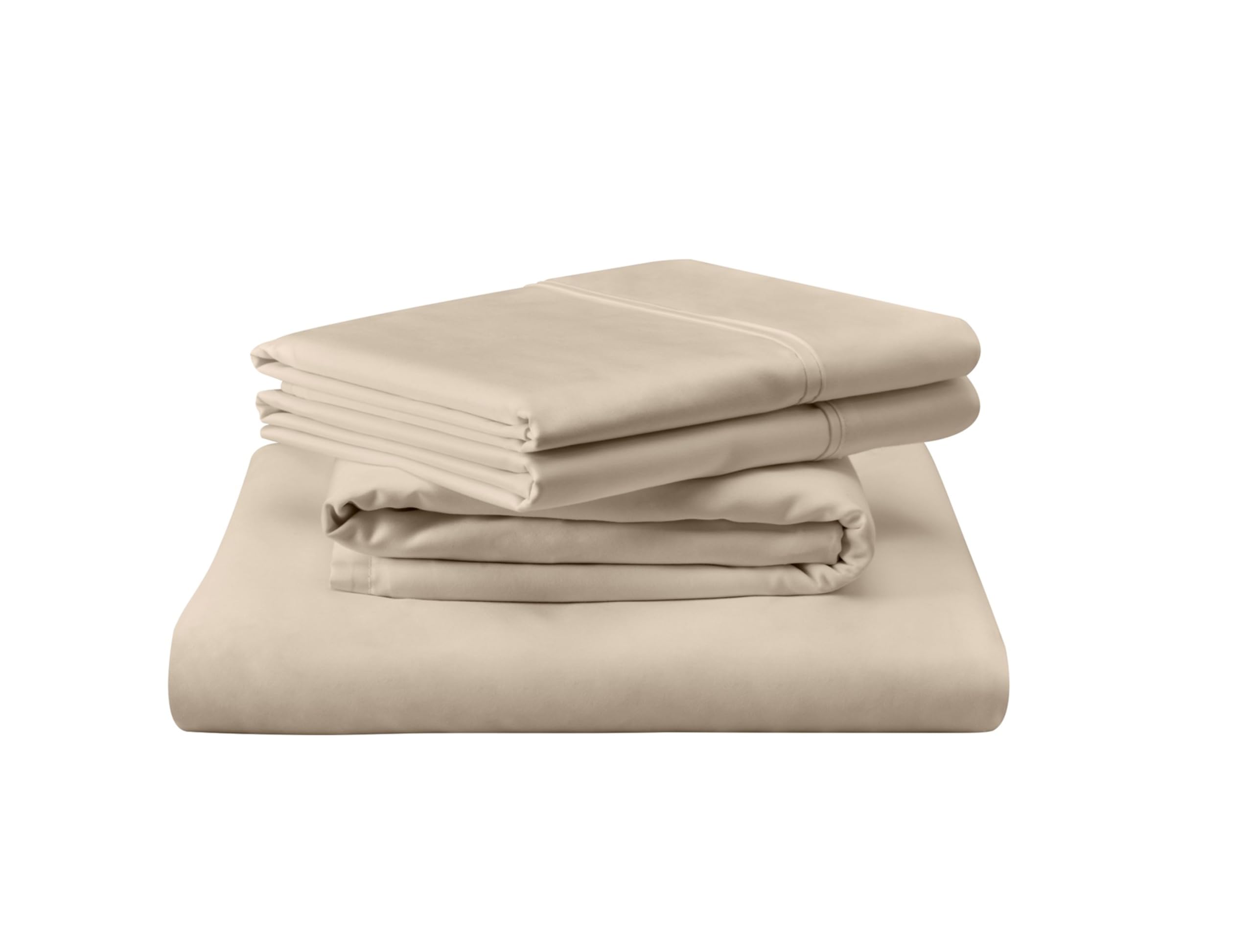 Photo 1 of TEMPUR Luxe Egyptian Cotton Sheet Set Sandstone - Split King
