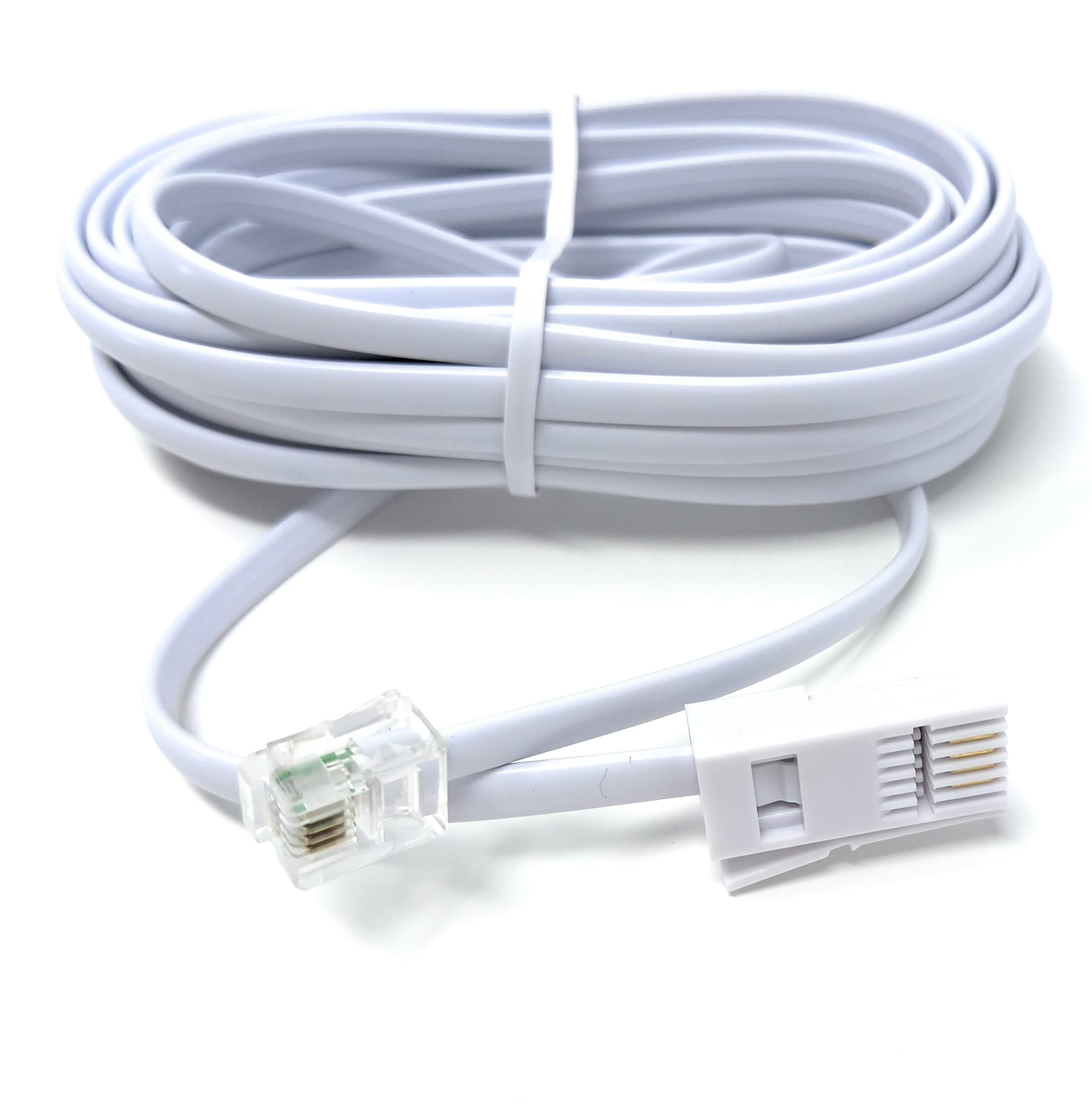 DRUT 3m, RJ11 to BT, 4 Pin Male to Male Rollover Cable Modem Router Lead Cord VDSL/ADSL (not for telephone) (10ft)