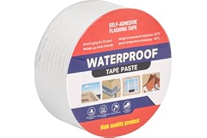 LFGUD 2" W X 16.4'L Waterproof Tape for Leaks Aluminum Butyl Tape with Adhesive for RV Repair, Glass Repairs, Air Mattress Patch, Window Caulking, Boat Sealing, Roof Patching