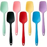 Headaze Silicone Spatulas 7Pcs, 8.2 Inch Small Spoon Spatula Set, BPA-Free | Heat Resistant 572℉, Seamless One Piece Design, Non-Stick, Baking Mixing Tool, Dishwasher Safe for Cooking, Baking
