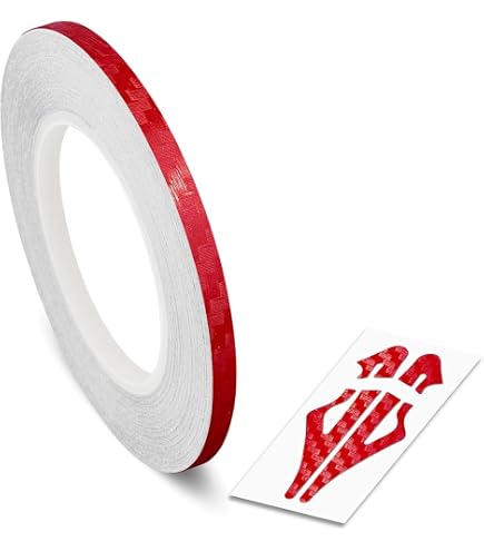 1/2 Roll Vinyl Pinstripe Tape - 12mm Wide, Self-Adhesive For Cars & Motorcycles