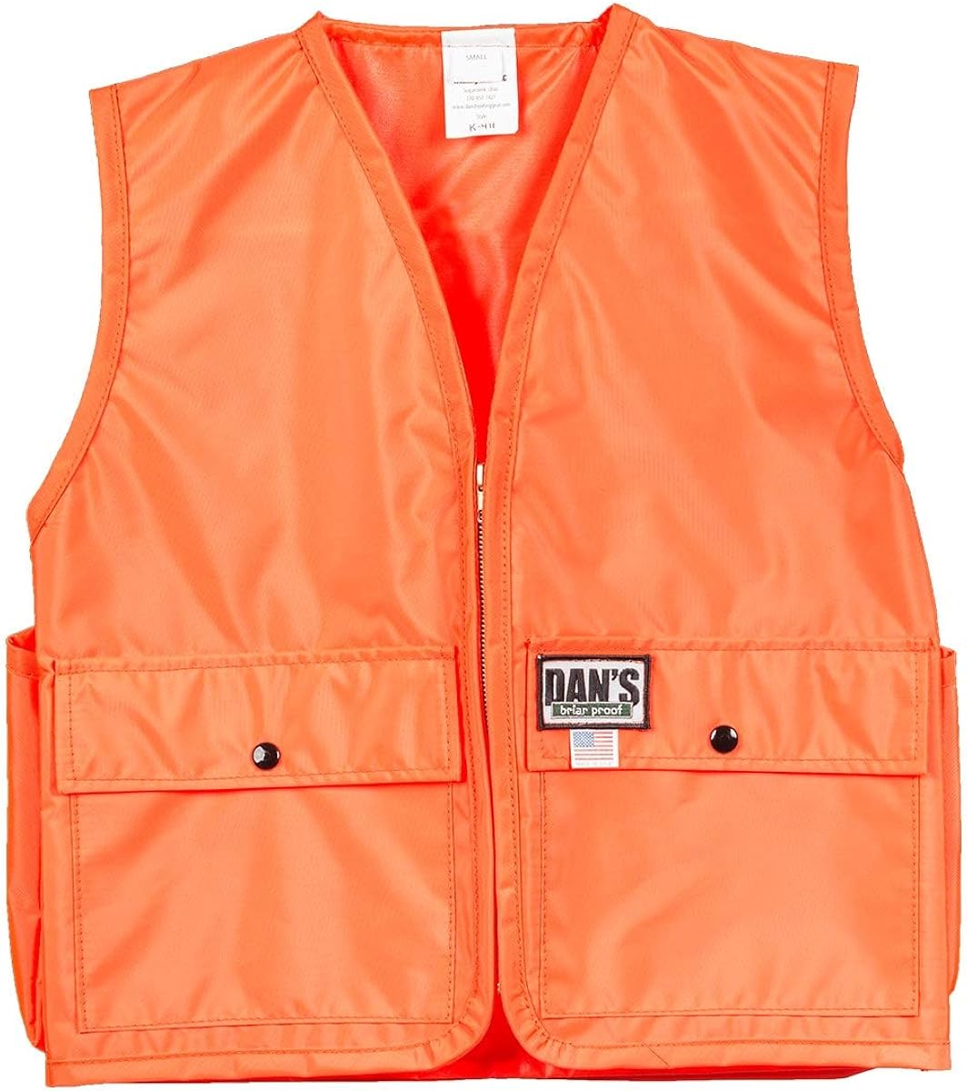 Kid's Blaze Orange Vest, Made in U.S.A. (Small 46) Clothing