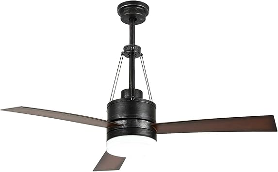 Luxurefan 48inch Modern Industrial Led Ceiling Fan Light With
