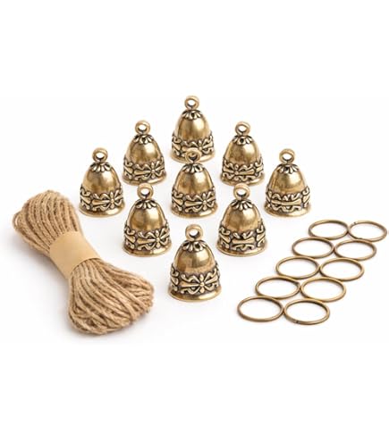 Amazon.com: Iron Wrought Bell Chime Handmade Brass Finish Wall