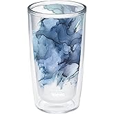 Tervis Made in USA Double Walled Inkreel - Crystal Nature Collection Insulated Tumbler Cup Keeps Drinks Cold & Hot, 16oz, Windswept