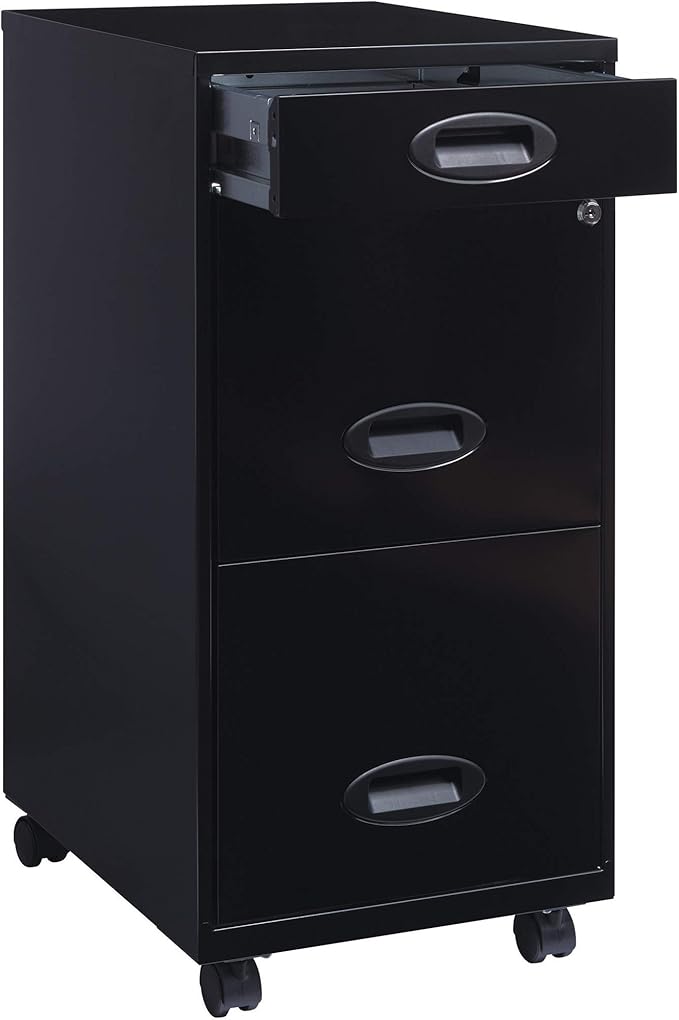 Amazon Com Lorell Soho Mobile Cabinet Black Office Products