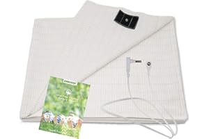 CUAZCCS Grounding Sheet King Size with Grounding Cord - Materials Organic Cotton and Silver Fiber Natural Wellness (76 * 80 inch)