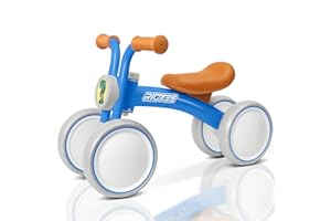 RIDYEE Baby Balance Bike 1 Year Old, Toddler Balance Bike for 2 Year Old, Learn to Control Balance, Widened Wheelbase for Stable Riding, Cool Moto Style, Perfect First Choice for 1-2 Year Olds, Blue