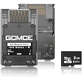 BITFUNX GCMCE FlipperMCE Memory Card Emulator, for Gamecube/Will | Support Firmware Update,Unlimited Storage,Game ID,Game2Folder Map,DIY Splash Screen,Multiple Card Sizes,Free 8GB MicroSD Card