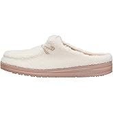 HEYDUDE Women's Wendy Sherpa Slip-On Mules | Lightweight Comfortable Shoes for Travel & Casual Wear