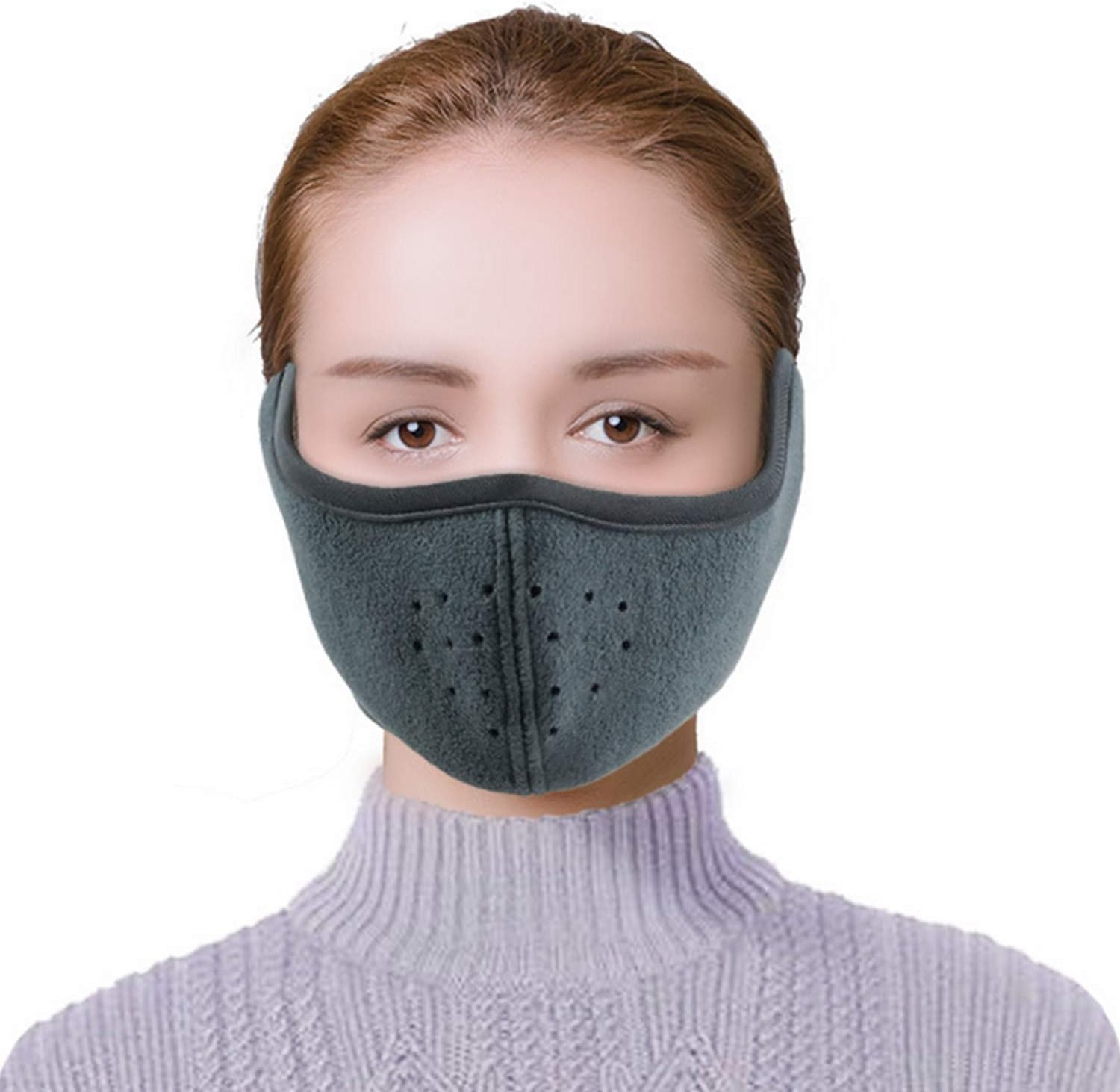 Unisex Balaclava Half Face Mask Windproof for Skiing Snowboarding Motorcycling Winter Outdoor Sports with Air Hole