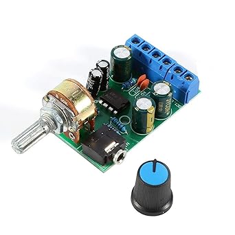 Akozon Verstärkerplatine DC1.8-12V TDA2822M Verstärker 2 Kanäle Stereo 3,5 mm Jack AUX Audio Amp Board Stereo Modul Verstärke
