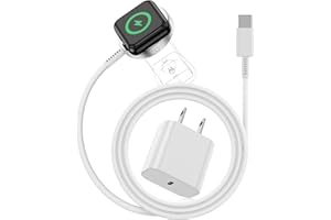 KITMINUN USB C Apple Watch Charger, [ MFi Certified ] Magnetic iWatch Fast Charging Cable Cord 6ft and Type C Wall Charger Plug Block for Apple Watch Series Ultra 2/Ultra/11/10/9/8/7/6/SE/5/4/3/2