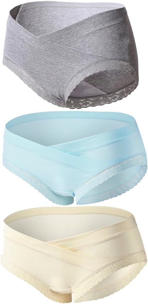 Topwhere Maternity Panties Knickers, Women's Cotton Briefs Lace Pregnancy Underwear Pants