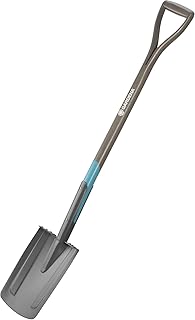 Gardena NatureLine Spaten: Gartenspaten aus Qualitätsstahl zum Umgraben und Ausheben, sicherer Trittsteg, Stiel aus FSC-Eschenholz, D-Griff (17000-20)