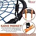 Trailblaze Spider Web Tree Swing - [UPGRADED] Double Straps Hanging Kit - Extra Strong Net Disk Swing for Tree Holds 650 lbs - Kids Saucer Tire Swings for Outside Quick & Easy to Install