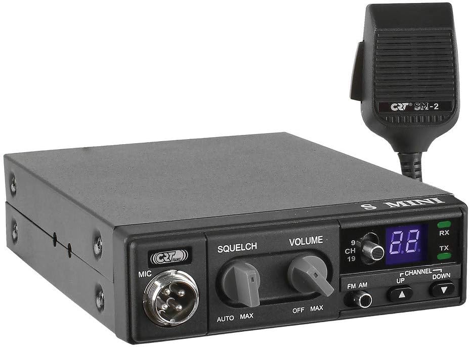 Stazione radio CB CRT 2000H, 4W, AM / FM, 12V, ASQ, scansione, display a colori, programmabile