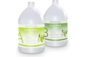 Epoxy Resin Crystal Clear Art 2 Gallon Kit for Coating, Casting, Resin Art, Jewelry, Tabletop, Bar Top, Live Edge Tables, Fast Curing 2 Part Epoxy Casting Resin Kit