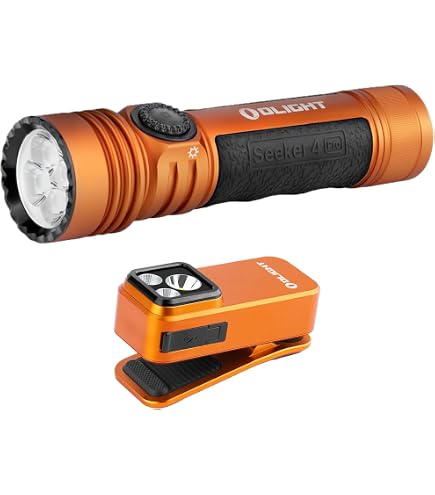 OLIGHT Seeker 4 Pro Rechargeable Flashlights Bundle Perun 2 Mini