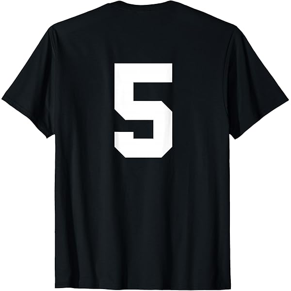 6（roku）Number T-shirt Are You Different Amazon.com: Number 6 (On Back) Sports Team Jersey Number T-Shirt