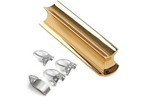 WADY Guitar Slide Metal Steel Tone Bar with 4 Pcs Thumb Finger Picks, Stainless Steel Guitar Slide Tone Bar & Finger Picks Pl