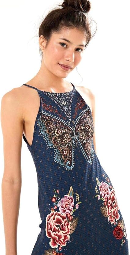 vestido midi borboleta mistica