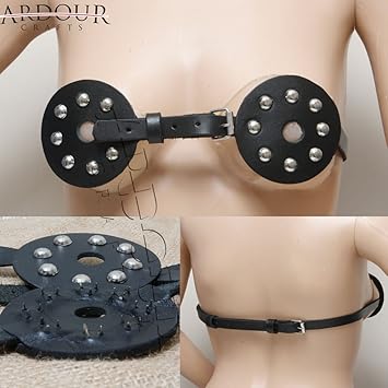 Piel de vacuno de sujetador con pinchos Bondage Domina ajustable para adaptarse a todos: Amazon.es: Deportes y aire libre