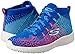 Skechers Kids Girls' Burst-Sweet Symphony Sneaker,Blue/Hot Pink,11 M US Little Kid