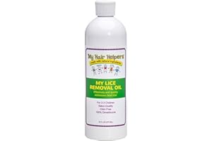 MY HAIR HELPERS NATURAL LICE REMOVAL My Hair Helpers Dimethicone Oil for Louse Removal and Nits, Slows Down Head Lice, 16 fl Ounces, Works on 2-3 Kids