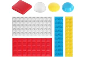 YUANAN 162 Pcs Low Vision Aids, Bump Dots for Visually Impaired, Braille Stickers, Adhesive Bump Dots Raised Tactile Dots for Elderly, Blind (Yellow,Blue,White,Red)