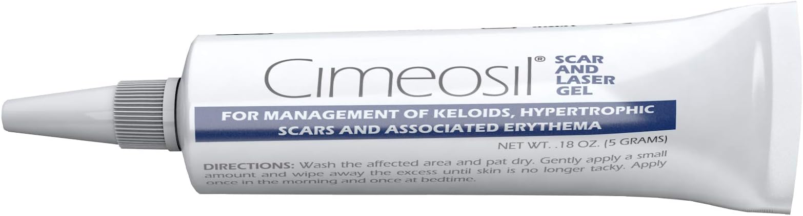 Cimeosil Scar and Laser Gel - Treatment For Keloid & Hypertrophic Scars, Laser & Burns, Reduces Redness, Discoloration & Discomfort