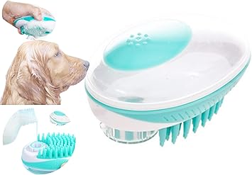 Amazon ペット用 シャンプーブラシ 2in1 ブラシ 犬 猫 Green ノーブランド品 バスグッズ 通販