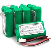 Lunggwey (5-Pack) 2.4V 2000mAh Ni-MH Battery for Dual-Lite 93035262 | Fits 93035653, 93043816, 93043817, OSA-283 and BST NI-MH AA 1500B emergency lights; includes 8-inch wire leads.