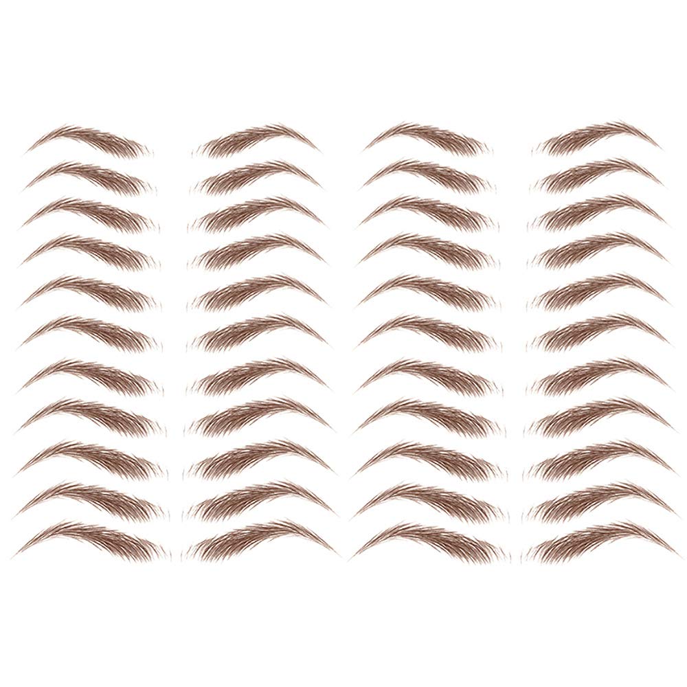 Yesallwas 4D Eyebrow Tattoo Sticker 22-Pairs False Eyebrows Long Lasting Waterproof Makeup Eyebrow Transfers Stickers for Women Lady 2 Sheets (JD-11)
