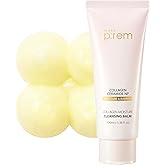 MAKE P:REM Collagen Moisture Cleansing Balm, Gentle Deep Cleansing Makeup Remover for Pore Tightening & Enhancing Skin Barrier, Korean Skin Care, 3.38 fl.oz, 100ml