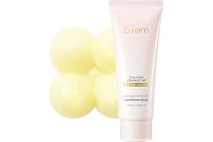 MAKEP:REM MAKE P:REM Collagen Moisture Cleansing Balm, Gentle Deep Cleansing Makeup Remover for Pore Tightening & Enhancing Skin Barrier, Korean Skin Care, 3.38 fl.oz, 100ml