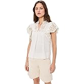Ulla Johnson Women's Jolie Flutter Sleeve Top